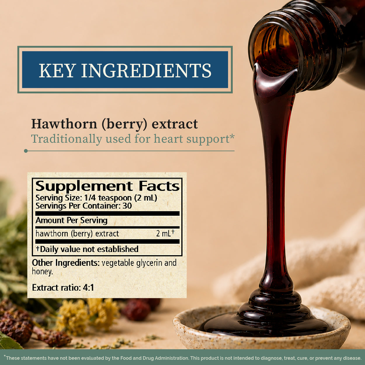 Hawthorn Botanical Syrup (Solid Extract)