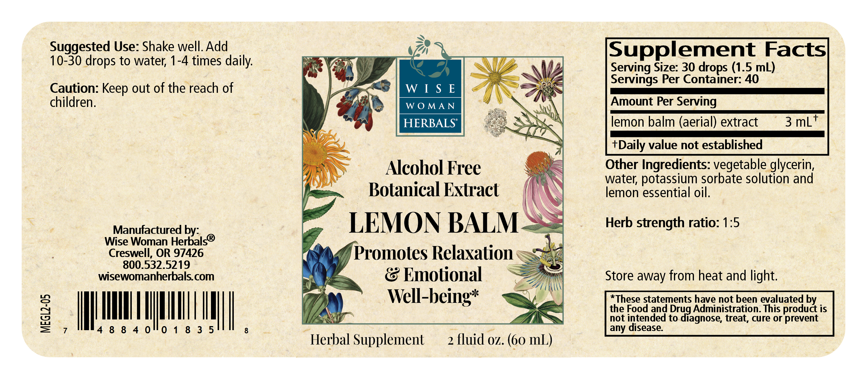 Lemon Balm (Formerly Melissa/ Lemon Balm Glycerite)