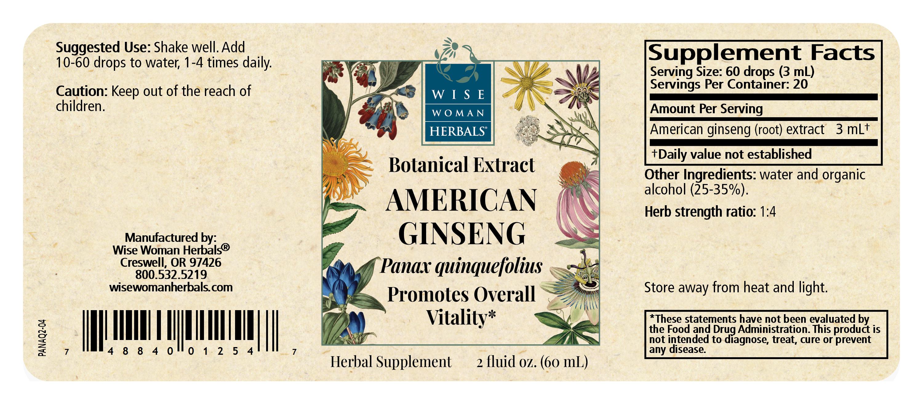 American Ginseng (Panax quinquefolius)