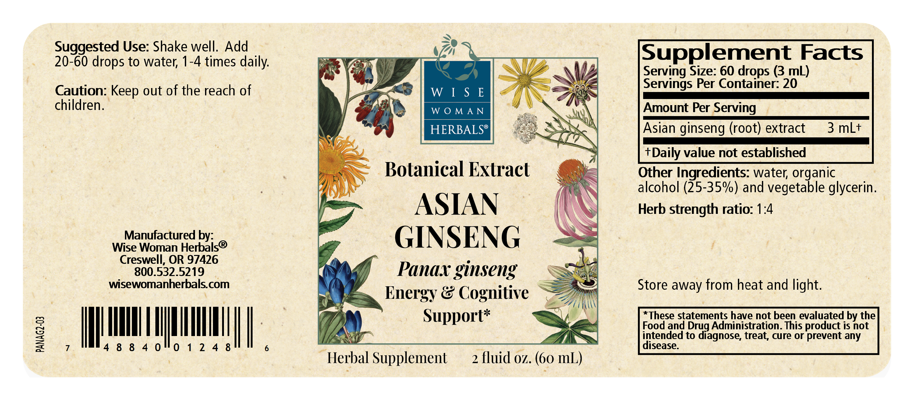 Asian ginseng (Panax ginseng)