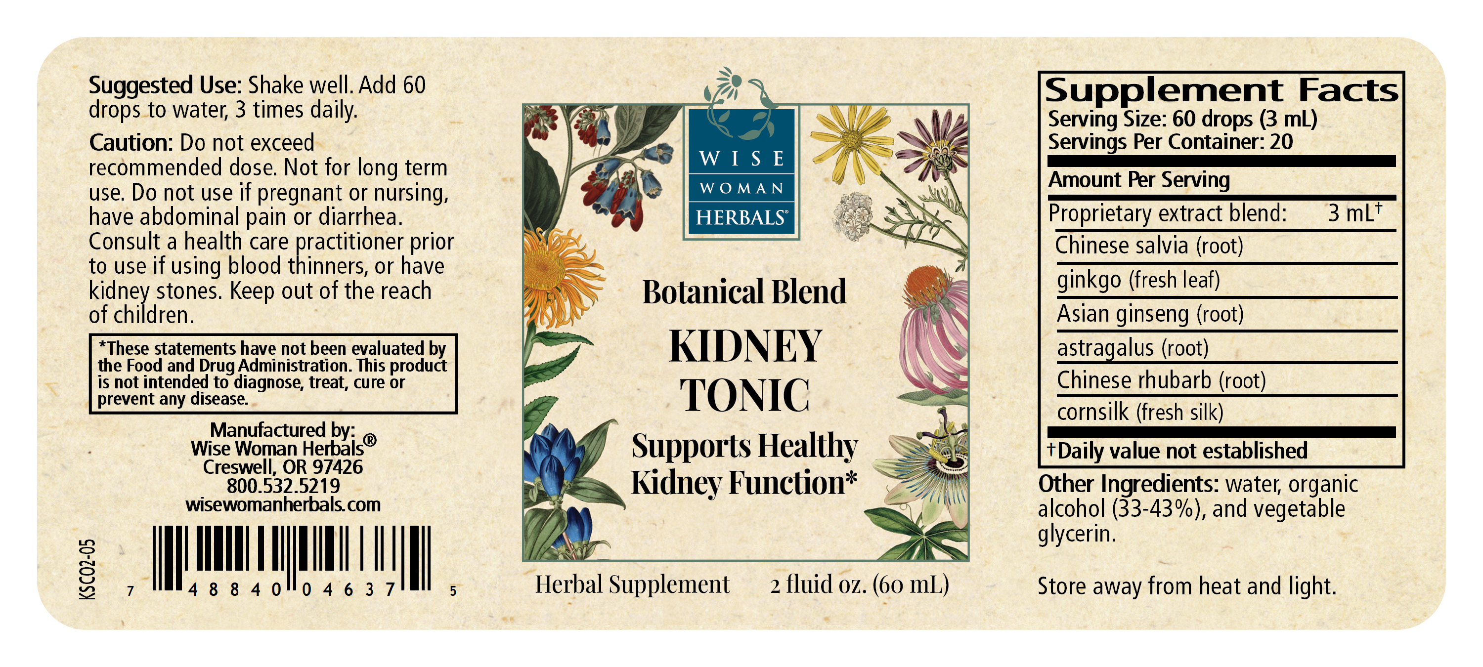Kidney Tonic (formerly Kidney Support)