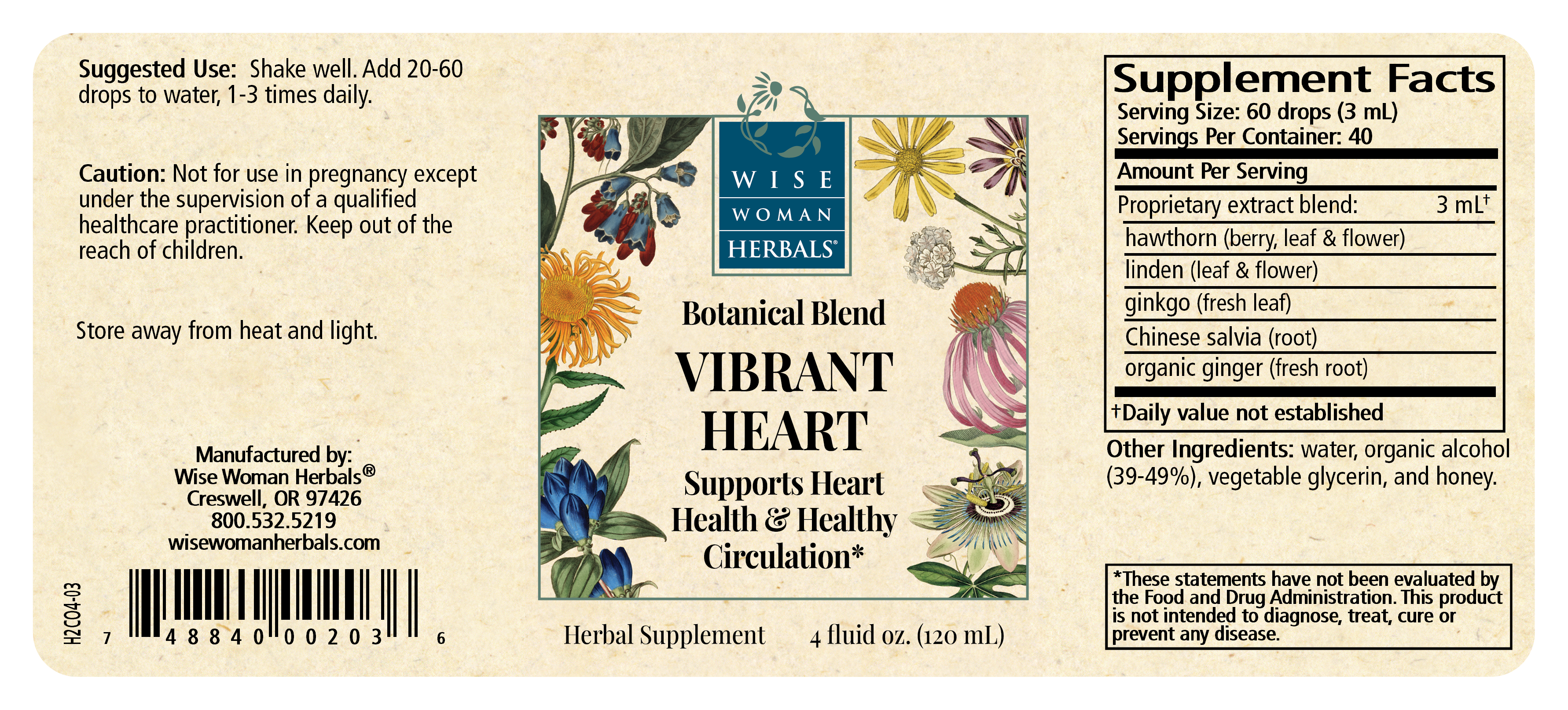 Vibrant Heart (Formerly Hawthorn & Linden Tonic)