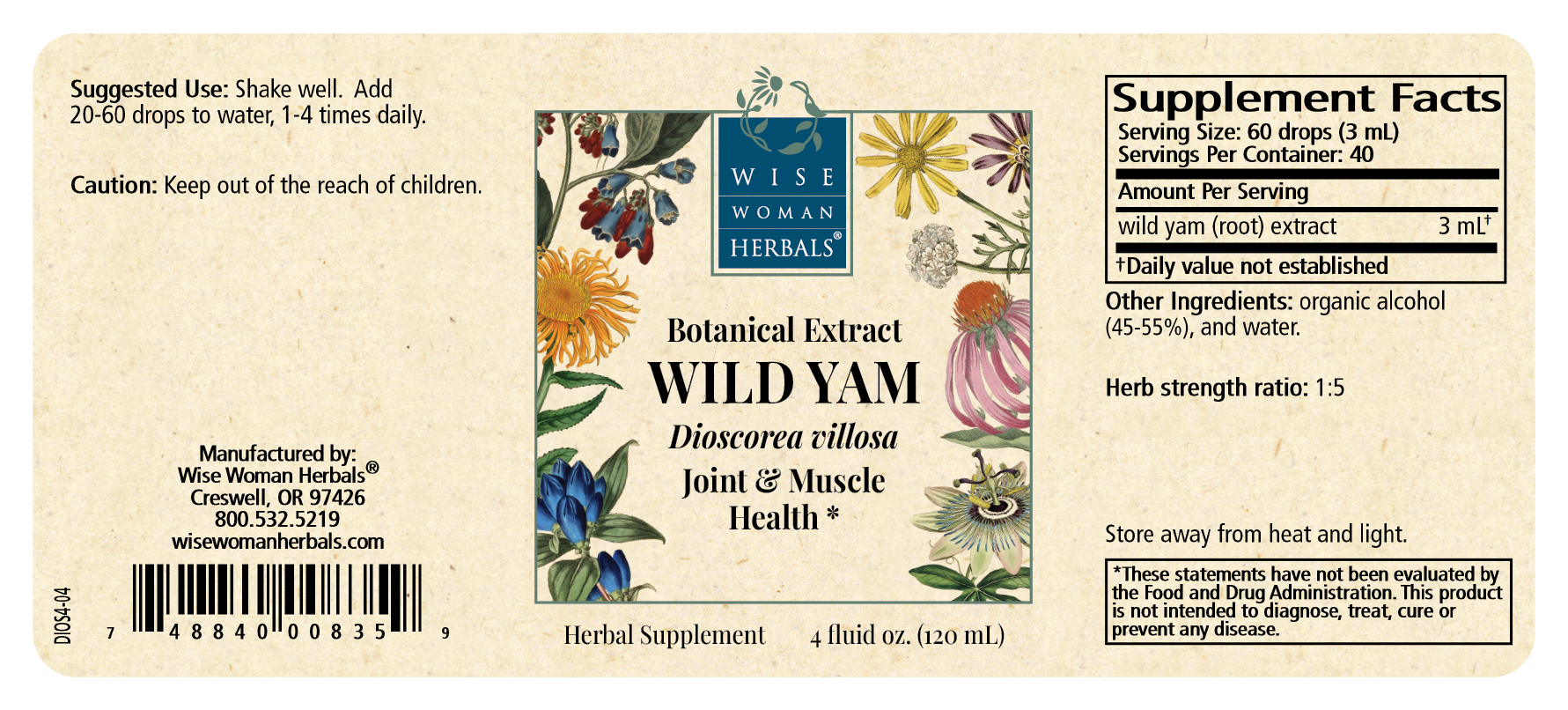 Wild Yam (Dioscorea villosa)