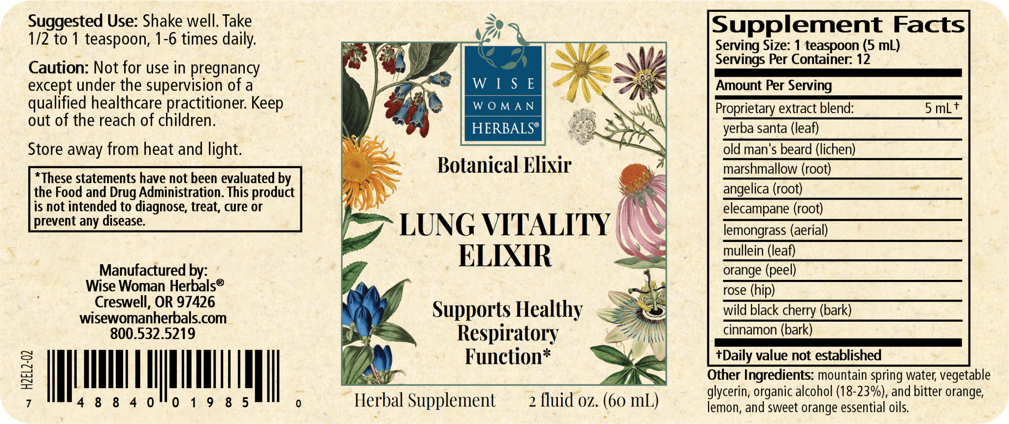 Lung Vitality Elixir (formerly Herbal CE II)