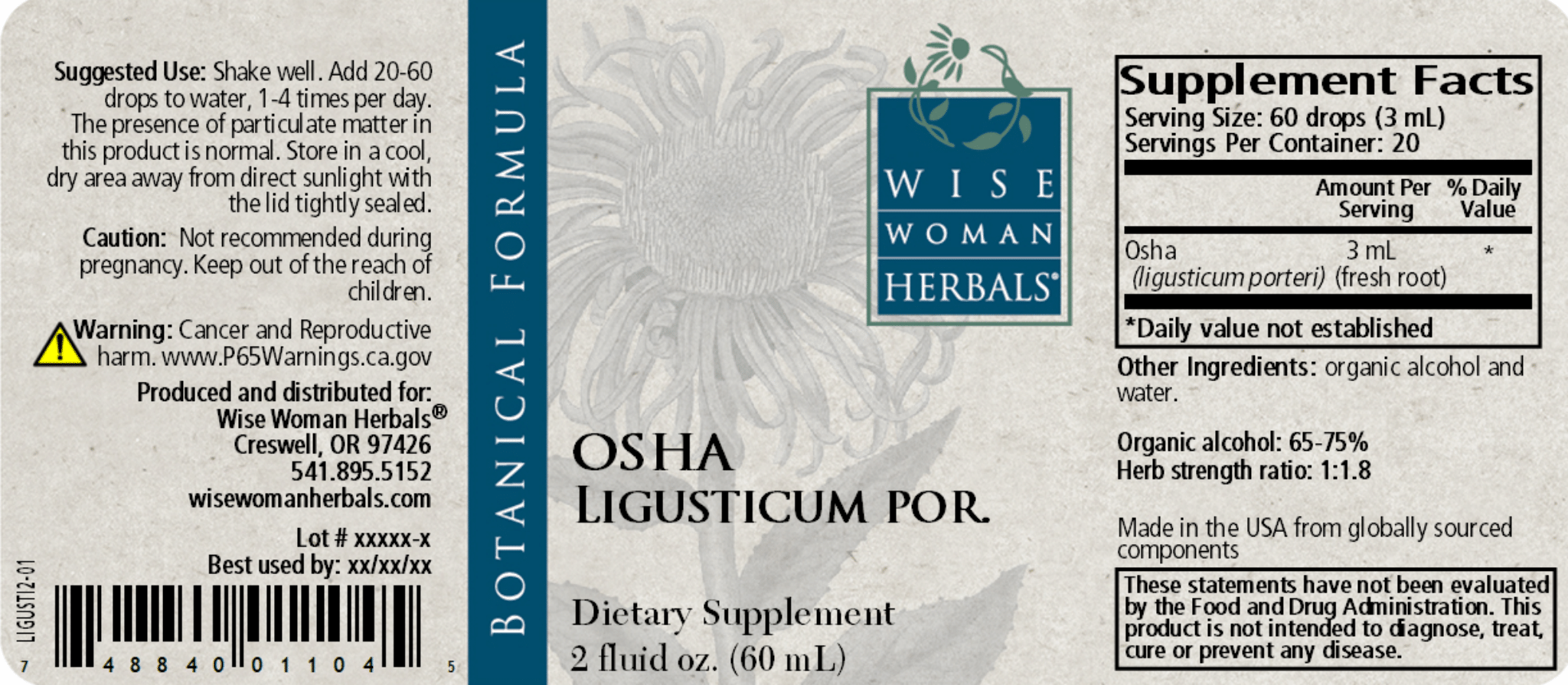 Osha (Ligusticum porteri)