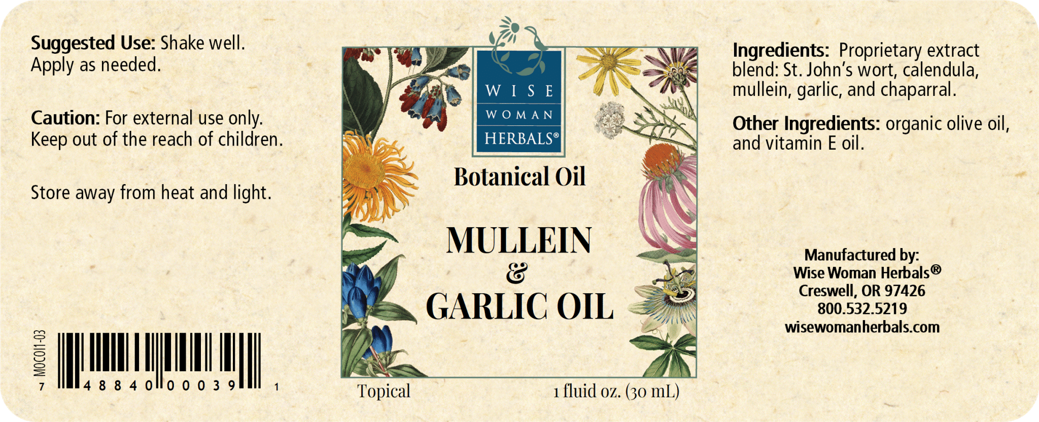 Mullein & Garlic Oil