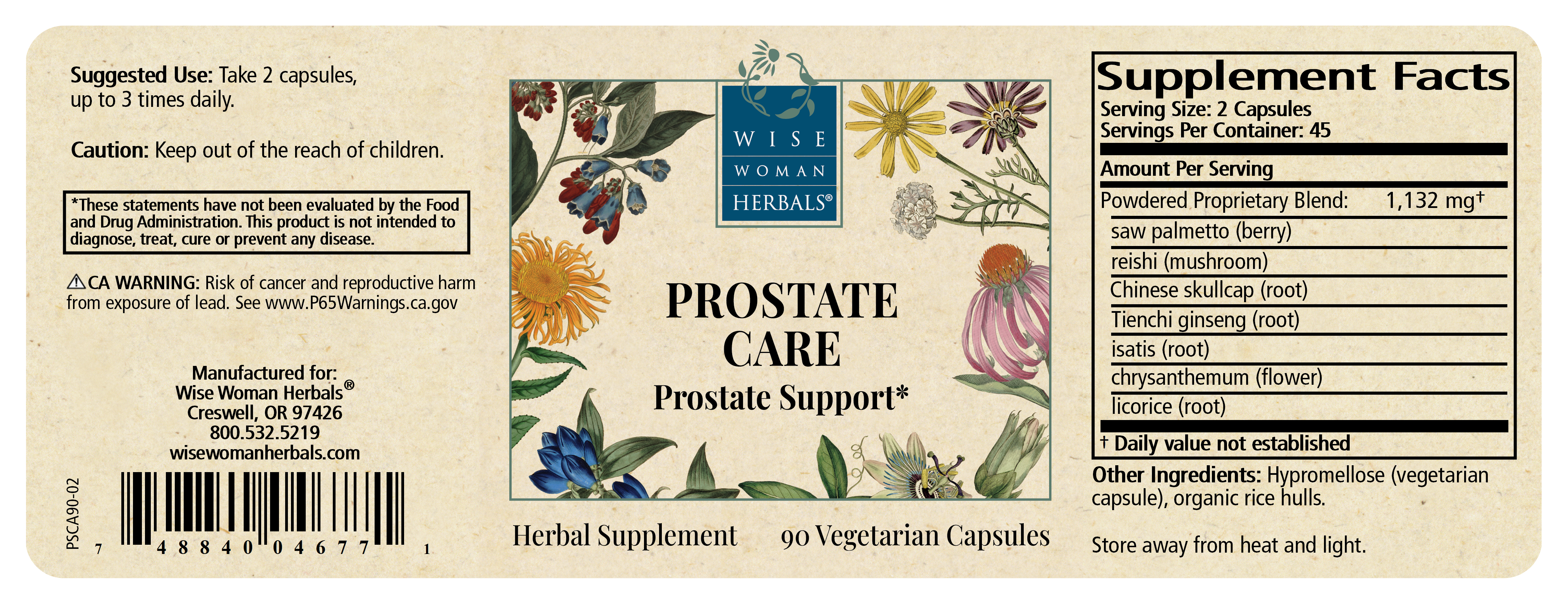 Prostate Care (previously PSA Capsules) 90 Count