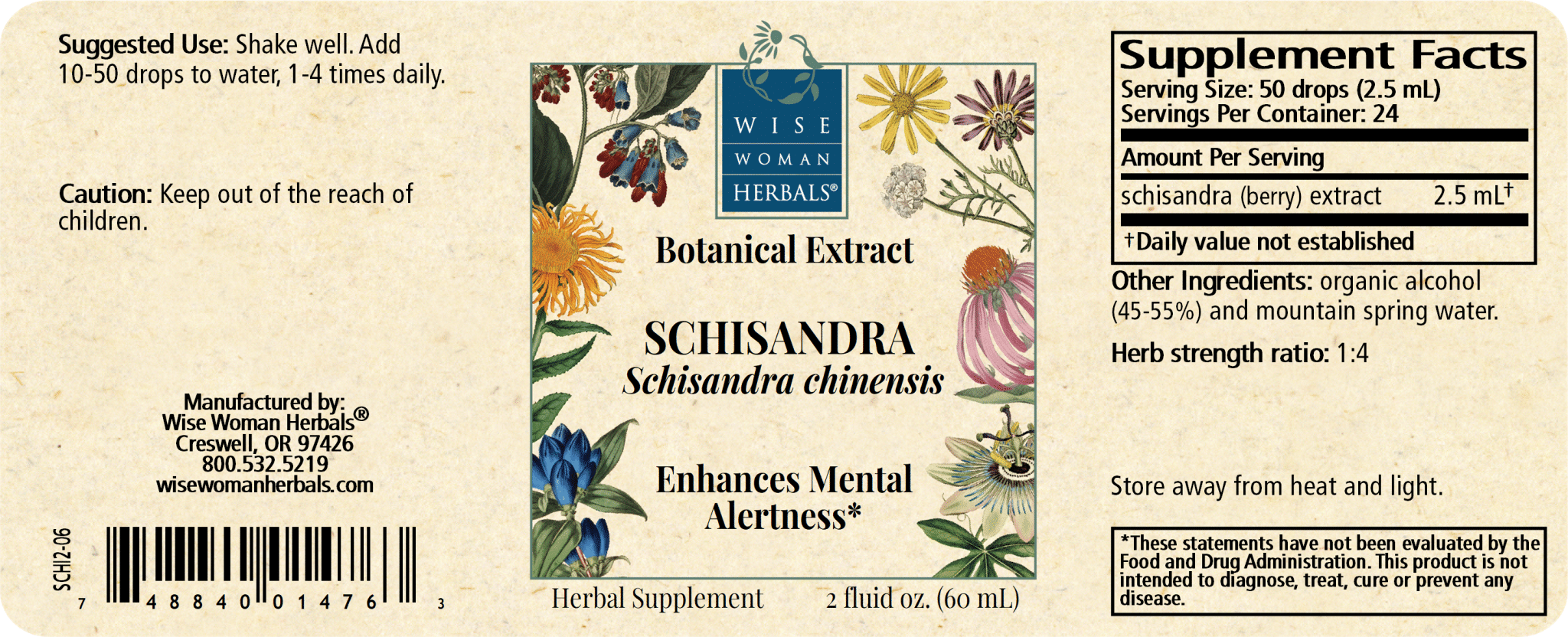 Schisandra, wu wei zi (Schisandra chinensis) Botanical Extract