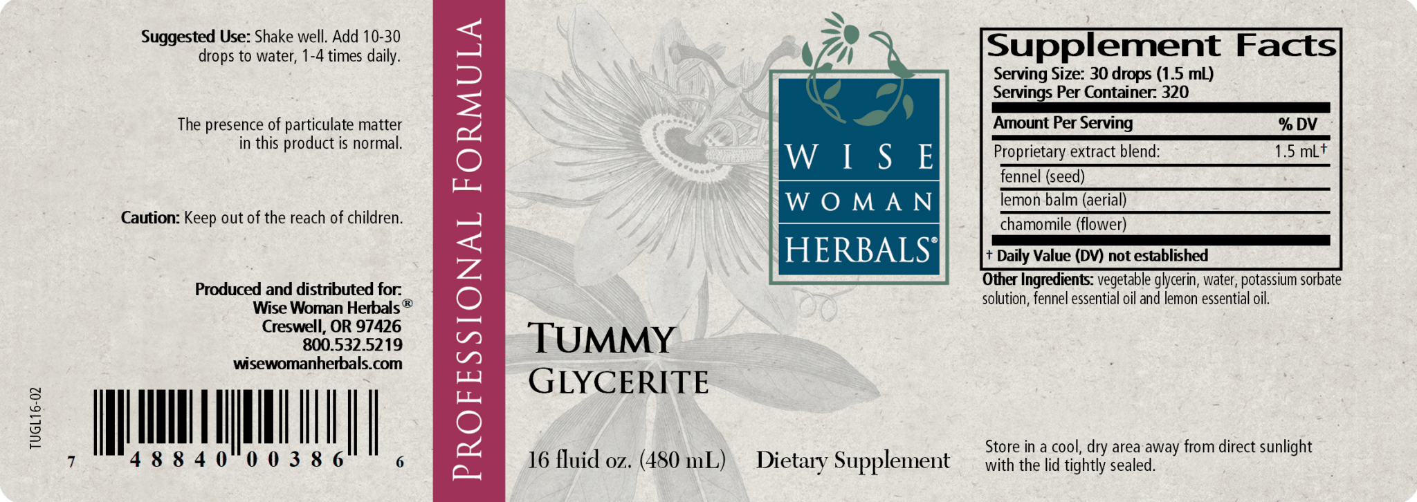 Tranquil Tummy (formerly Tummy Glycerite)