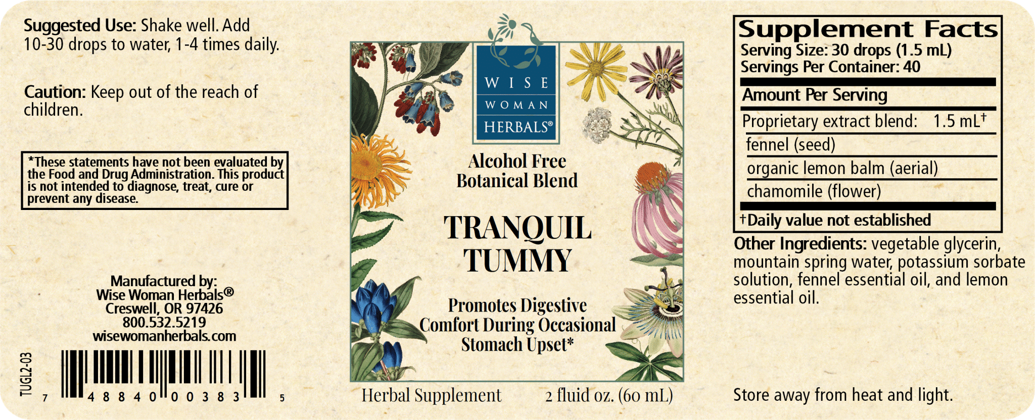 Tranquil Tummy (formerly Tummy Glycerite)