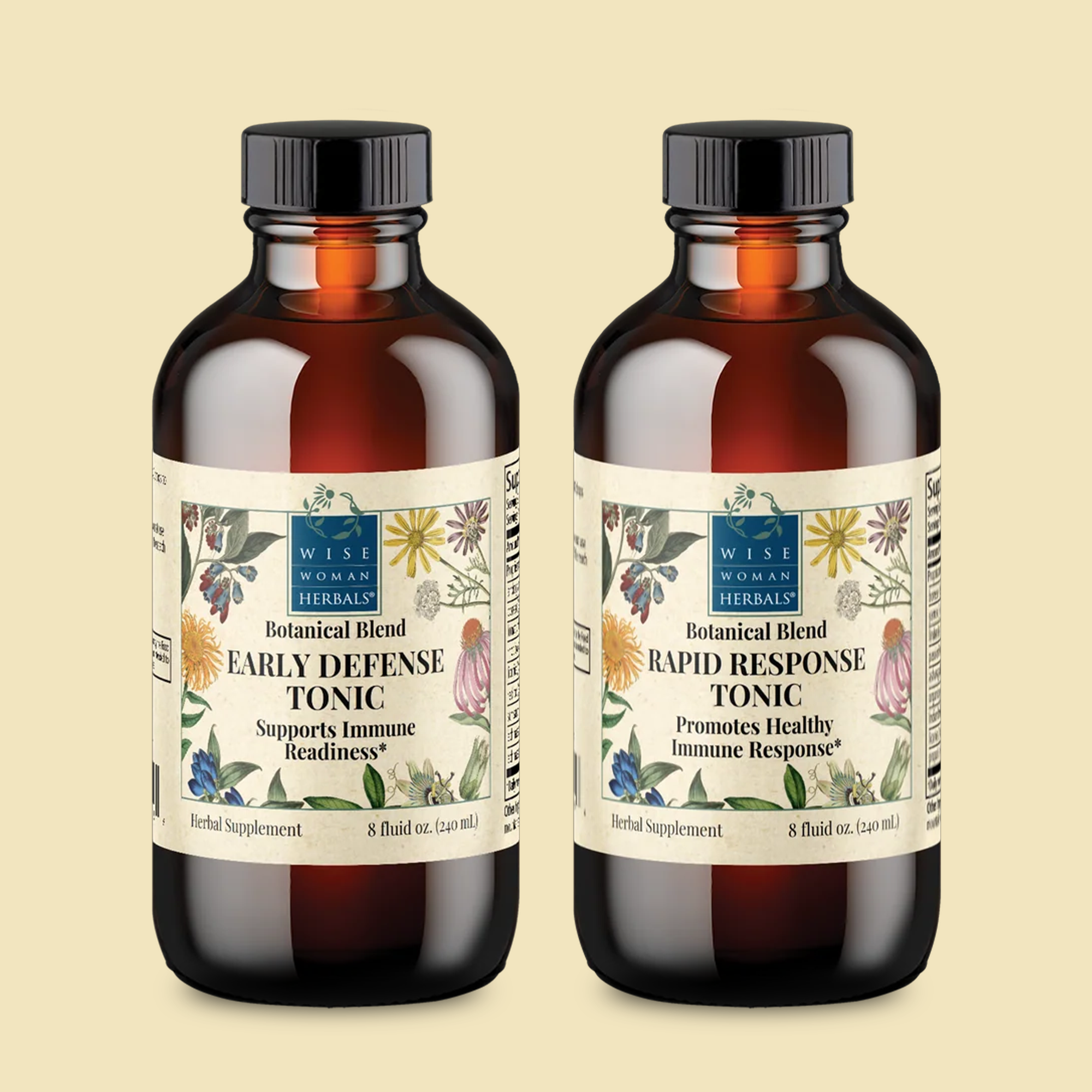 Immune Support Duo: Early Defense & Rapid Response 8 oz Family Size Bundle