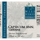 Cayenne (Capsicum annuum)