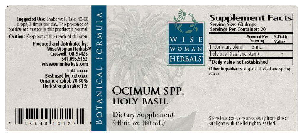 Holy Basil (Ocimum spp.)